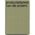 Productiebeleid van de ondern.