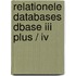 Relationele databases dbase iii plus / iv