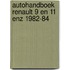 Autohandboek renault 9 en 11 enz 1982-84