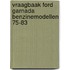 Vraagbaak ford garnada benzinemodellen 75-83