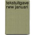 Tekstuitgave rww januari