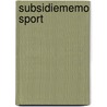 Subsidiememo sport by Roeffen