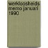 Werkloosheids memo januari 1990