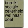 Bereikt sociale zekerheid wel haar doel by Herman Deleeck