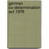 German co-determination act 1976 door David Hoffmann