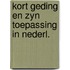 Kort geding en zyn toepassing in nederl.