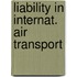 Liability in internat. air transport