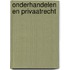 Onderhandelen en privaatrecht