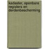 Kadaster, openbare registers en derdenbescherming