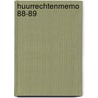 Huurrechtenmemo 88-89 by Heuvel