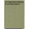 Vertegenwoordiging in privaatr.best.r. door Schendel