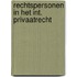 Rechtspersonen in het int. privaatrecht