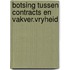 Botsing tussen contracts en vakver.vryheid