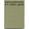 Party-autonomie e.h. intern. geval by Strikwerda