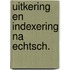 Uitkering en indexering na echtsch.