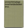 Onrechtmatige overheidsdaden enz. door Jacques Hartog