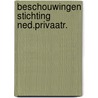 Beschouwingen stichting ned.privaatr. door Duynstee