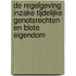 De regelgeving inzake tijdelijke genotsrechten en blote eigendom