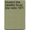 Kluwers btw tabellen bruto btw netto 1971 door Kluwers