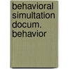 Behavioral simultation docum. behavior door Robben