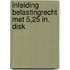 Inleiding belastingrecht met 5,25 in. disk