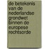 De betekenis van de Nederlandse Grondwet binnen de Europese rechtsorde