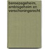 Beroepsgeheim, ambtsgeheim en verschoningsrecht