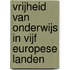 Vrijheid van onderwijs in vijf Europese landen