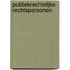 Publiekrechtelijke rechtspersonen