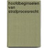 Hoofdbeginselen van strafprocesrecht