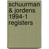 Schuurman & jordens 1994-1 registers by Unknown