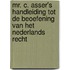 Mr. C. Asser's handleiding tot de beoefening van het Nederlands recht