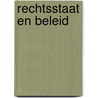 Rechtsstaat en beleid by Hirsch Ballin