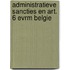 Administratieve sancties en art. 6 evrm belgie