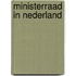 Ministerraad in nederland