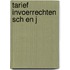 Tarief invoerrechten sch en j