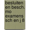 Besluiten en besch. mo examens sch en j 8 door Schu