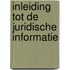 Inleiding tot de juridische informatie