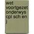Wet voortgezet onderwys cpl sch en j