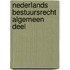 Nederlands bestuursrecht algemeen deel
