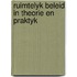 Ruimtelyk beleid in theorie en praktyk