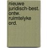 Nieuwe juridisch-best. ontw. ruimtelyke ord. door Brussaard