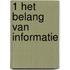 1 Het belang van informatie