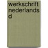 Werkschrift nederlands d