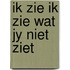 Ik zie ik zie wat jy niet ziet