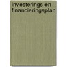 Investerings en financieringsplan door Traas