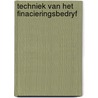 Techniek van het finacieringsbedryf by Boeker