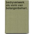 Bedryvenwerk als vorm van belangenbehart.