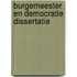 Burgemeester en democratie dissertatie