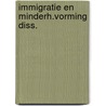 Immigratie en minderh.vorming diss. door Amersfoort